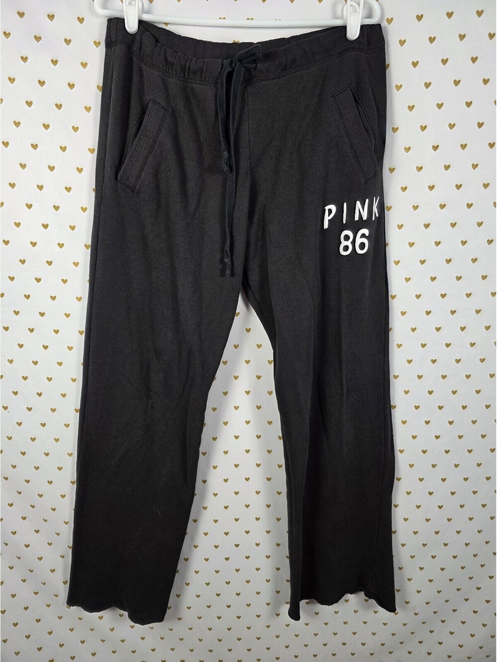 Victorias Secret PINK Vintage 86 Diaper Butt Boyfriend Sweatpants Sweats SMALL